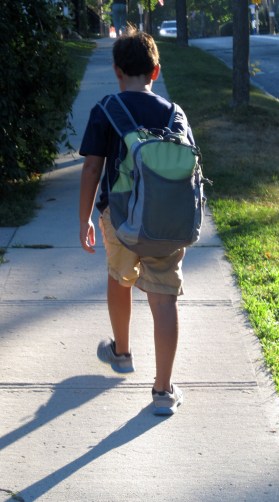 Walking to school